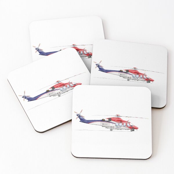 Item preview, AGUSTAWESTLAND AW139 VH-EZJ QLD SAR 2021  designed and sold by Grubby Fingers Aircraft Illustration.
