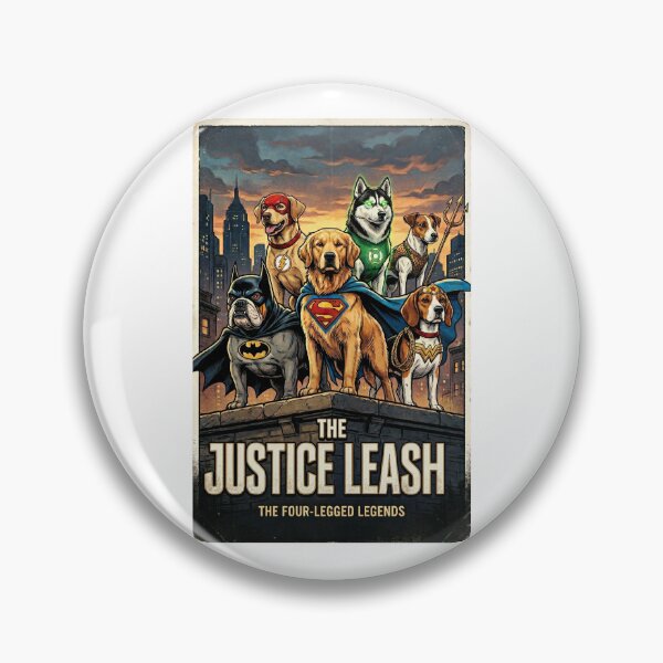 Item preview, The Justice Leash - Funny Dog Superhero Parody designed and sold by PupFiction26.