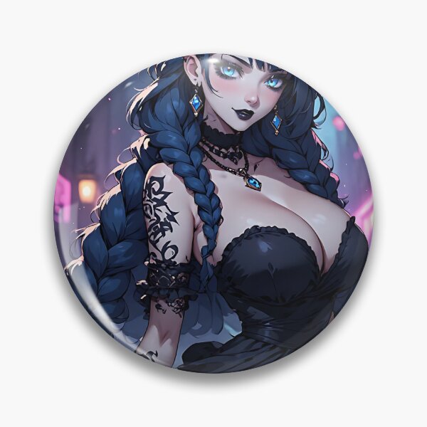 Item preview, Hot Halloween Anime Goth Girl Waifu 240 designed and sold by Your New Fixation.