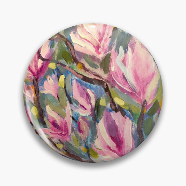 Item preview, Magnolia in Bloom — Impressionist Floral Painting designed and sold by Iail Ioa.