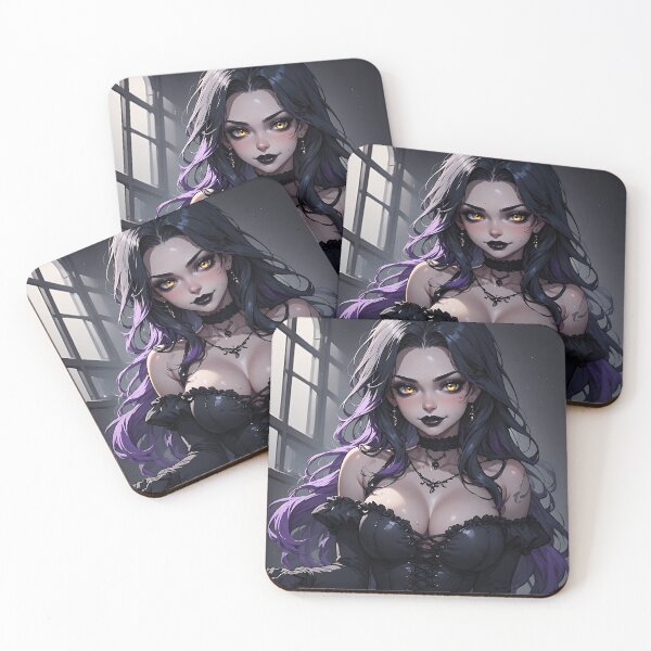 Item preview, Hot Halloween Anime Goth Girl Waifu 241 designed and sold by Your New Fixation.