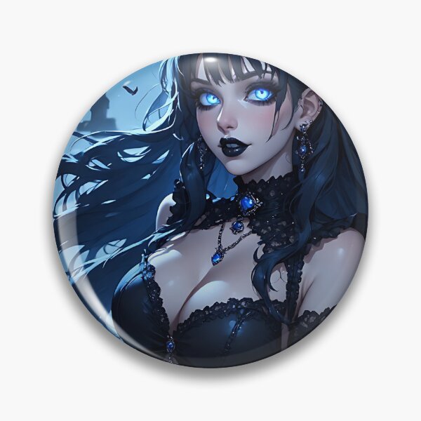 Item preview, Hot Halloween Anime Goth Girl Waifu 242 designed and sold by Your New Fixation.