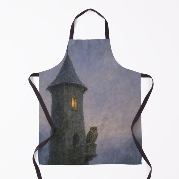 Item preview, Medieval Fantasy Art | Mist-Shrouded Watchtower at Twilight | Dark Enchanted Tower Art designed and sold by yeeted17.