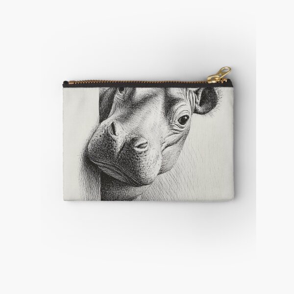 Item preview, Curious Hippo Peeking designed and sold by lautir.
