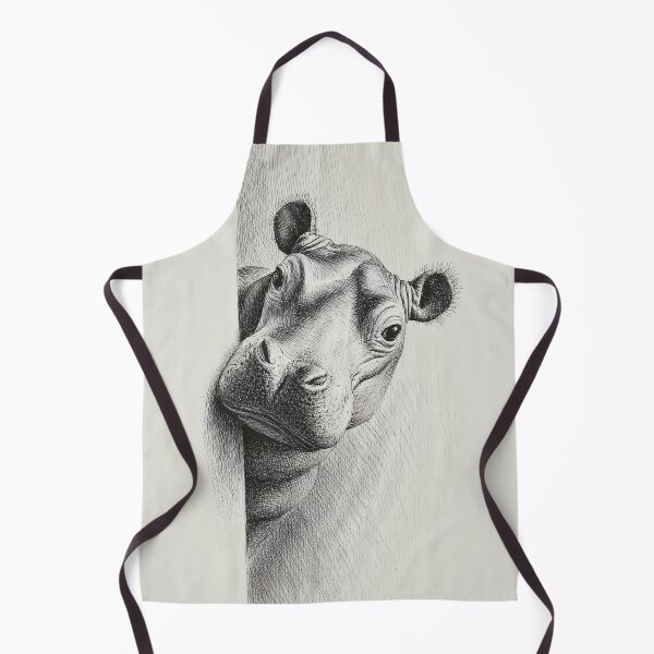 Item preview, Curious Hippo Peeking designed and sold by lautir.