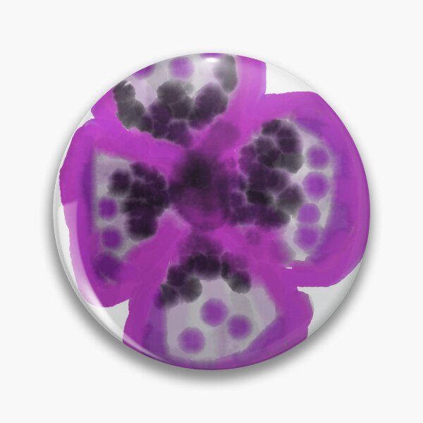 Item preview, Abstract Purple and Black Watercolor Flower Illustration designed and sold by BalkanBloom.