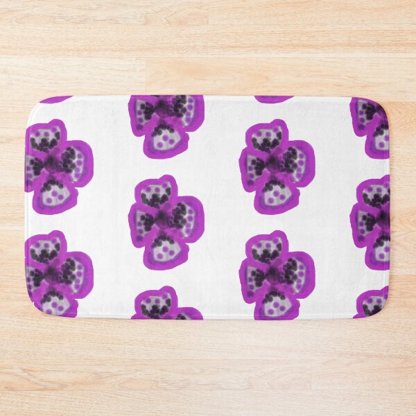 Item preview, Abstract Purple and Black Watercolor Flower Illustration designed and sold by BalkanBloom.