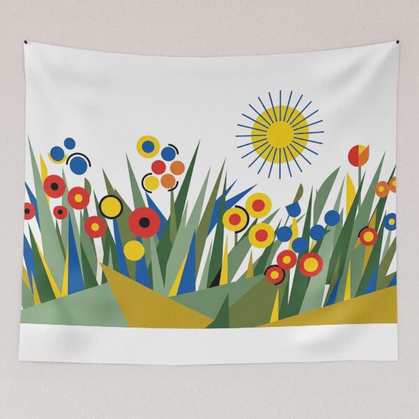 Item preview, The Meadow is the Message Bauhaus Art designed and sold by arkaicreative.