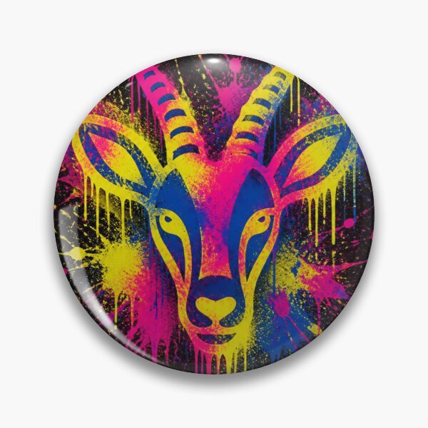 Item preview, Vibrant Neon Gazelle Splatter Art designed and sold by nahlaartist1234.