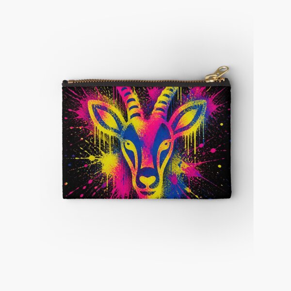 Item preview, Vibrant Neon Gazelle Splatter Art designed and sold by nahlaartist1234.