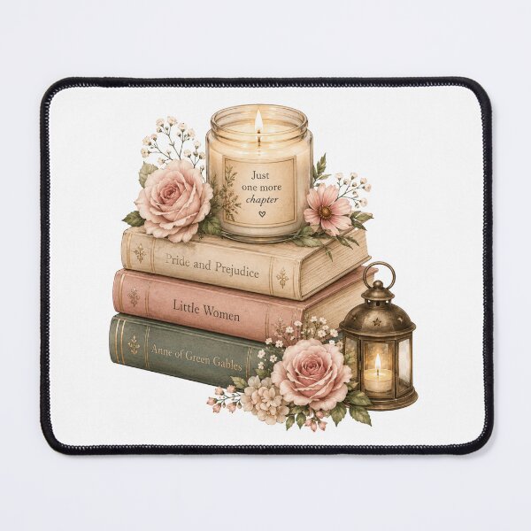 Item preview, Candle And Vintage Books designed and sold by Partoon-dp.