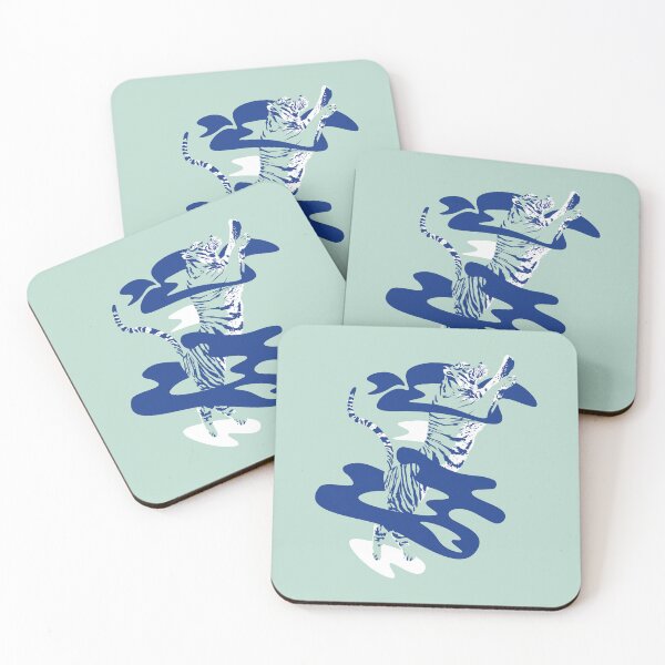 Item preview, A tiger through the smoke (blue edition) designed and sold by Juliette Lancien.