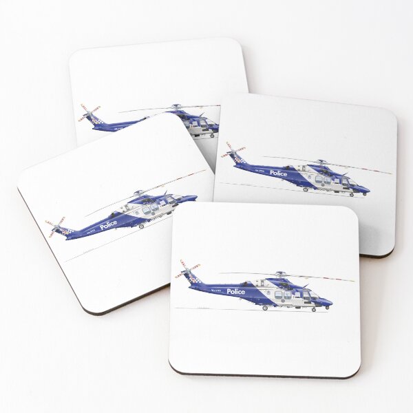 Item preview, AGUSTAWESTLAND AW139 VH-PVO VICTORIA POLICE 2023  designed and sold by Grubby Fingers Aircraft Illustration.
