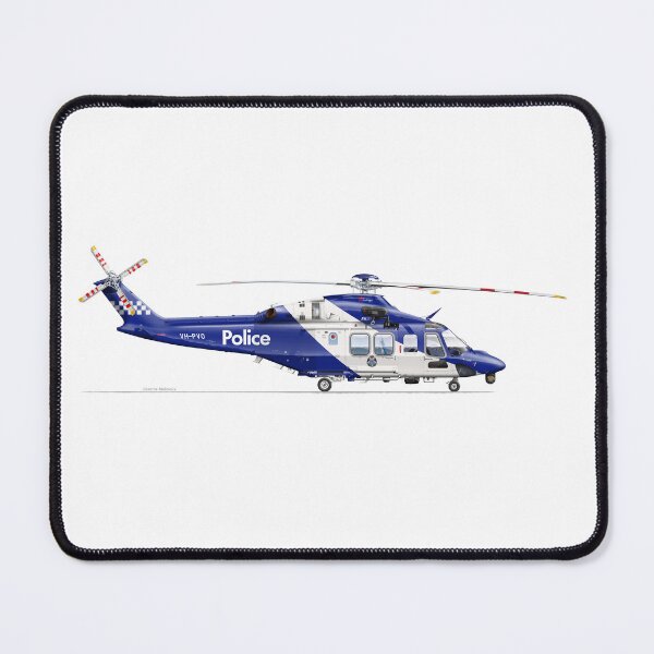Item preview, AGUSTAWESTLAND AW139 VH-PVO VICTORIA POLICE 2023  designed and sold by Grubby Fingers Aircraft Illustration.