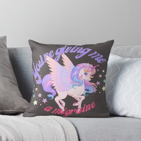 Item preview, You're Giving Me A Migraine - Funny Sarcastic Saying Pony Unicorn designed and sold by karolina lindy.