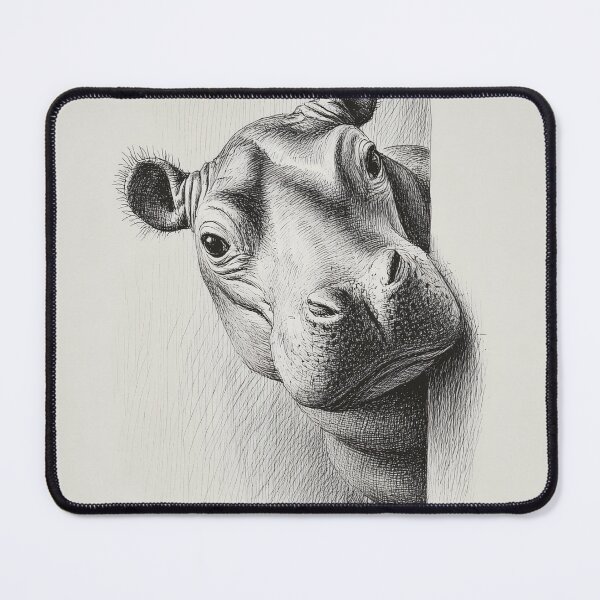 Item preview, Curious Peeking hippo designed and sold by lautir.
