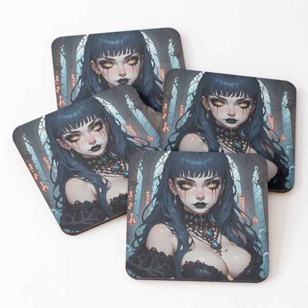 Item preview, Hot Halloween Anime Goth Girl Waifu 248 designed and sold by Your New Fixation.