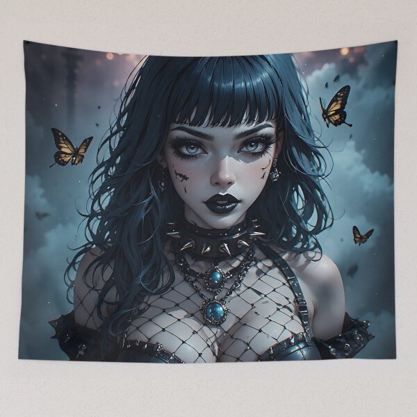 Item preview, Hot Halloween Anime Goth Girl Waifu 249 designed and sold by Your New Fixation.