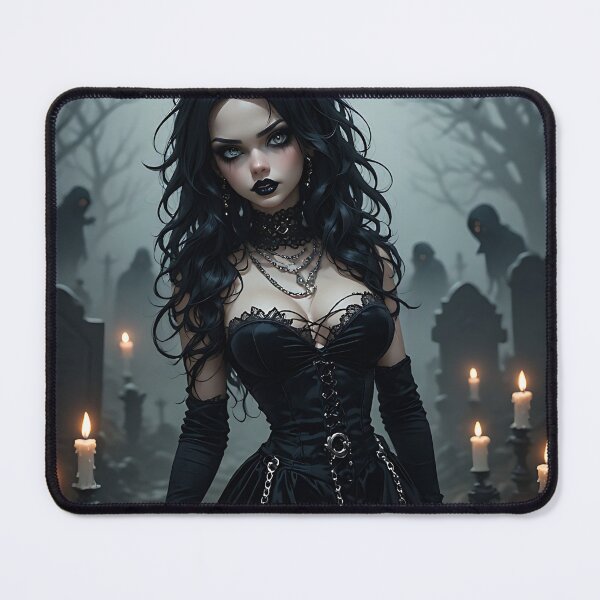 Item preview, Hot Halloween Anime Goth Girl Waifu 250 designed and sold by Your New Fixation.