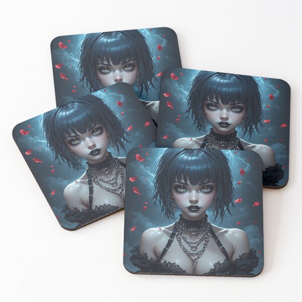 Item preview, Hot Halloween Anime Goth Girl Waifu 251 designed and sold by Your New Fixation.