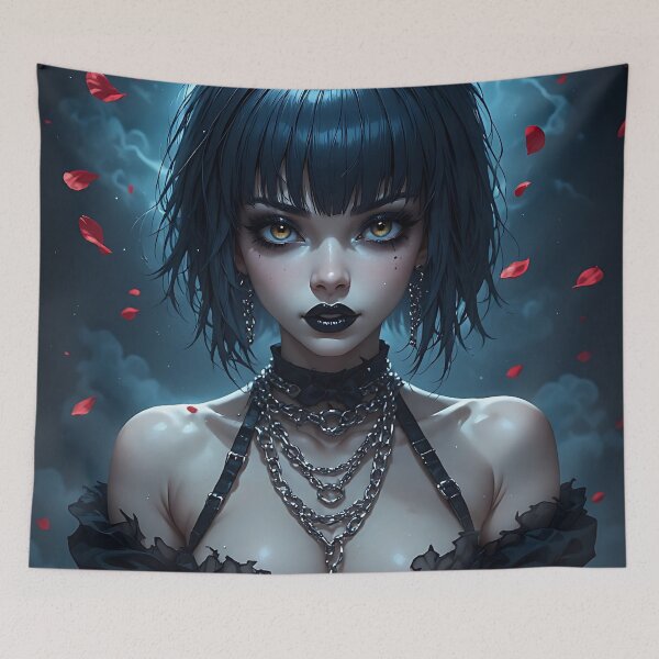 Item preview, Hot Halloween Anime Goth Girl Waifu 251 designed and sold by Your New Fixation.