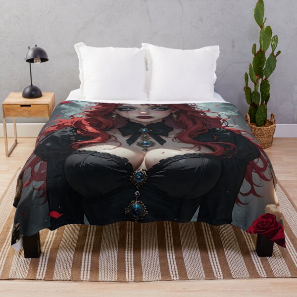 Item preview, Hot Halloween Anime Goth Girl Waifu 252 designed and sold by Your New Fixation.