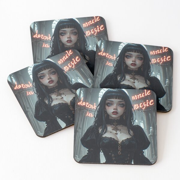 Item preview, Hot Halloween Anime Goth Girl Waifu 253 designed and sold by Your New Fixation.