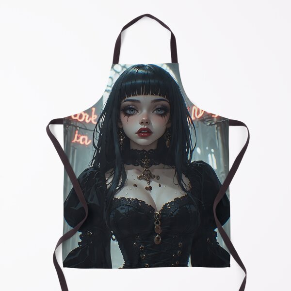 Item preview, Hot Halloween Anime Goth Girl Waifu 253 designed and sold by Your New Fixation.