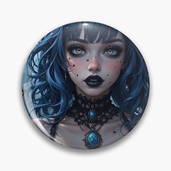 Item preview, Hot Halloween Anime Goth Girl Waifu 254 designed and sold by Your New Fixation.