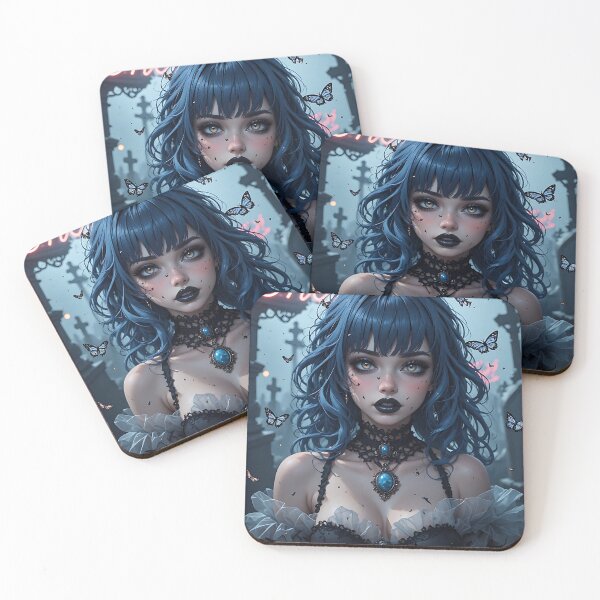 Item preview, Hot Halloween Anime Goth Girl Waifu 254 designed and sold by Your New Fixation.