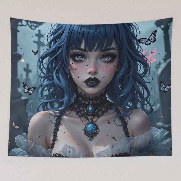 Item preview, Hot Halloween Anime Goth Girl Waifu 254 designed and sold by Your New Fixation.