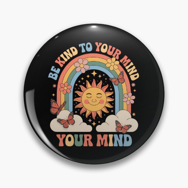 Item preview, Be Kind to Your Mind Rainbow Sun and Butterfly designed and sold by SapfireStuArt.