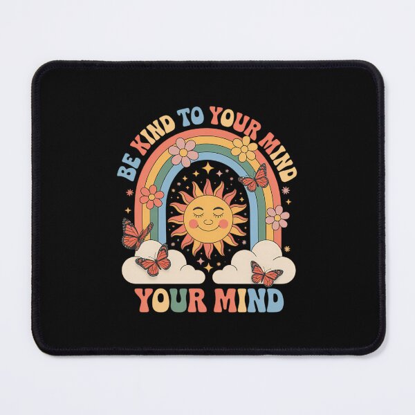 Item preview, Be Kind to Your Mind Rainbow Sun and Butterfly designed and sold by SapfireStuArt.