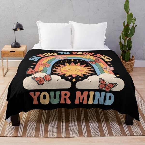 Item preview, Be Kind to Your Mind Rainbow Sun and Butterfly designed and sold by SapfireStuArt.