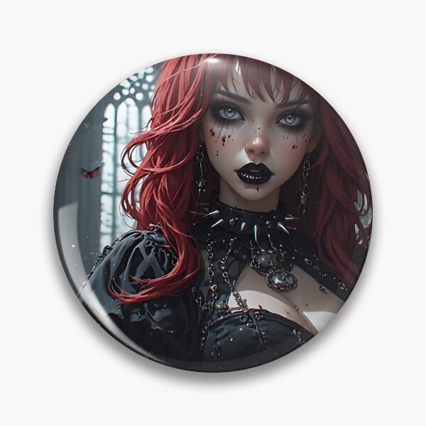 Item preview, Hot Halloween Anime Goth Girl Waifu 256 designed and sold by Your New Fixation.