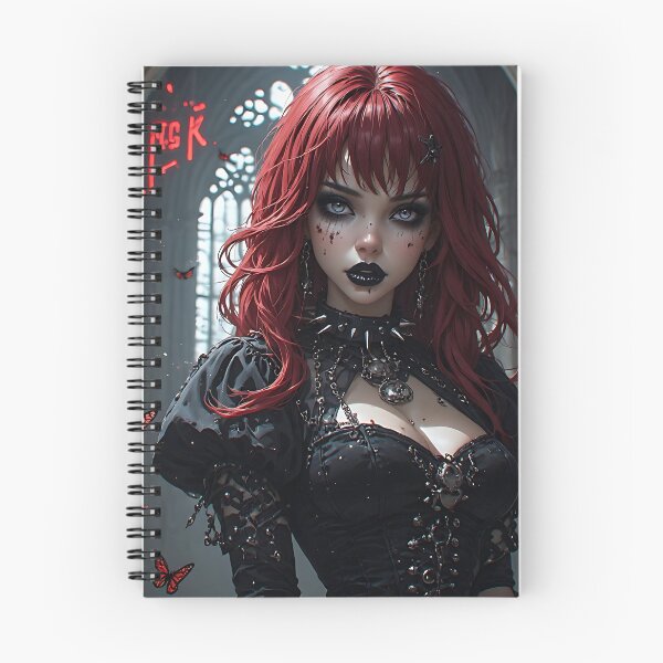 Item preview, Hot Halloween Anime Goth Girl Waifu 256 designed and sold by Your New Fixation.