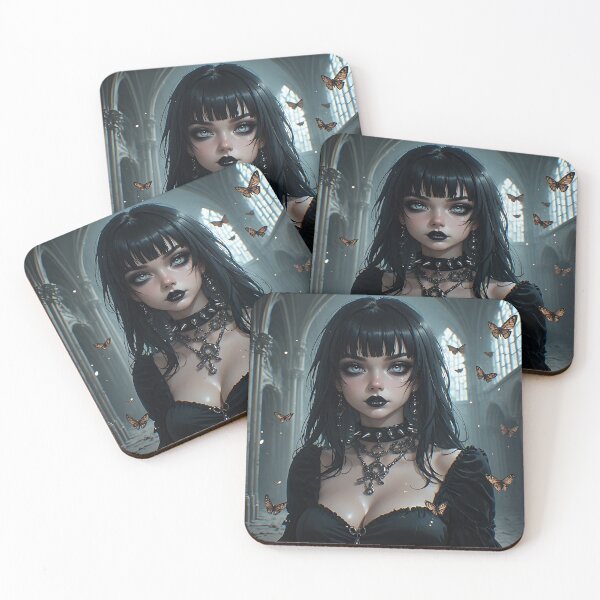 Item preview, Hot Halloween Anime Goth Girl Waifu 257 designed and sold by Your New Fixation.