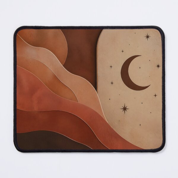 Item preview, Terracotta Minimalist Celestial Moon Phase Organic Waves designed and sold by Glitchart66.