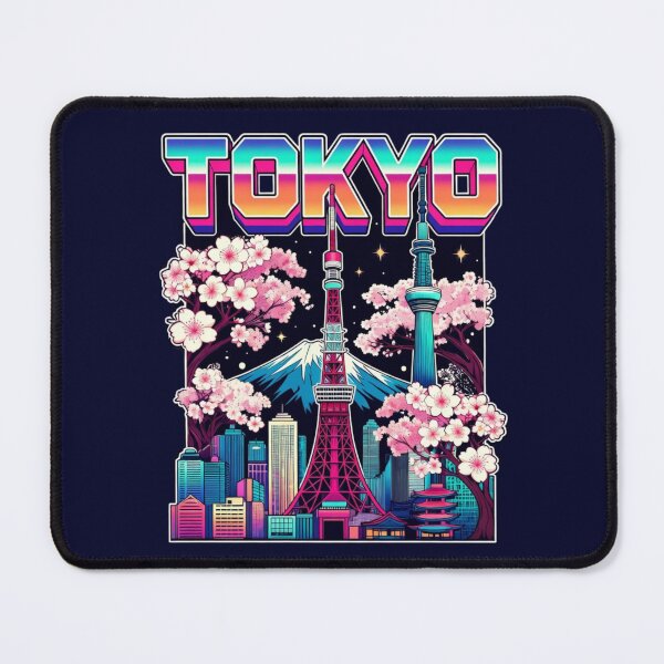 Item preview, Tokyo Japan Synthwave Cherry Blossom Travel Graphic designed and sold by PACS0011.