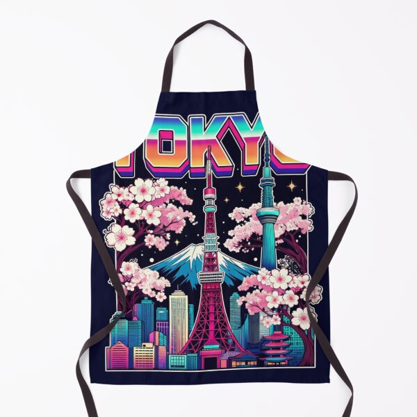 Item preview, Tokyo Japan Synthwave Cherry Blossom Travel Graphic designed and sold by PACS0011.