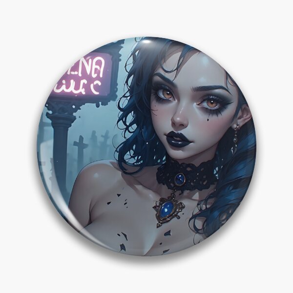 Item preview, Hot Halloween Anime Goth Girl Waifu 260 designed and sold by Your New Fixation.