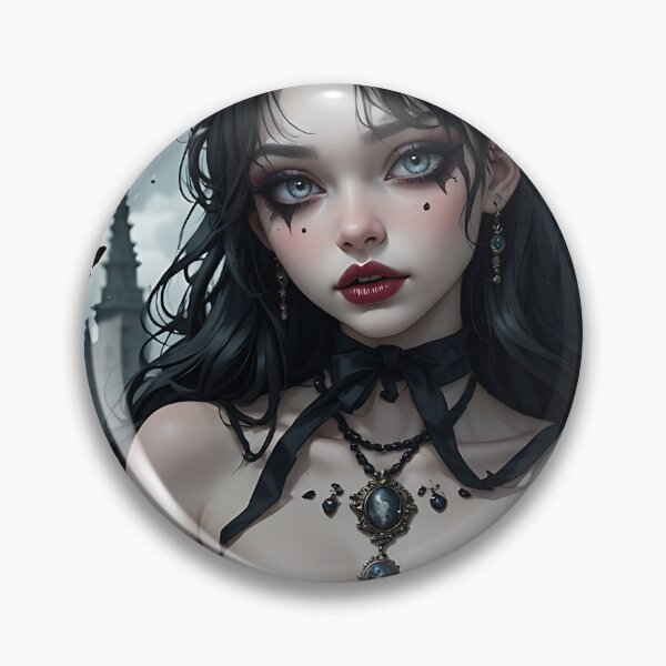 Item preview, Hot Halloween Anime Goth Girl Waifu 262 designed and sold by Your New Fixation.