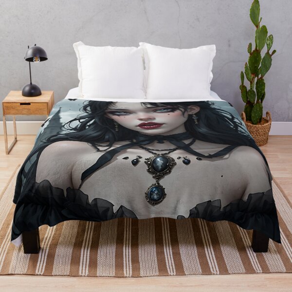 Item preview, Hot Halloween Anime Goth Girl Waifu 262 designed and sold by Your New Fixation.