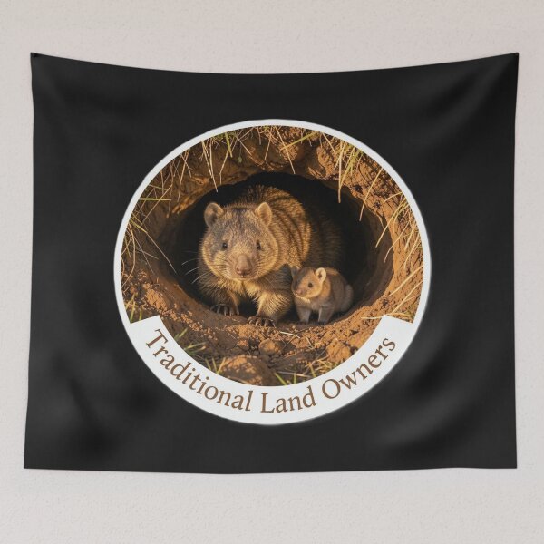 Item preview, Wombats - Traditional Land Owners designed and sold by Kirrindy Designs.