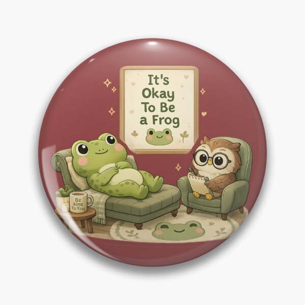 Item preview, We All Need A Little Help — Funny Therapy Frog Gift Sticker Hoodie Mug  designed and sold by irfanshikh.