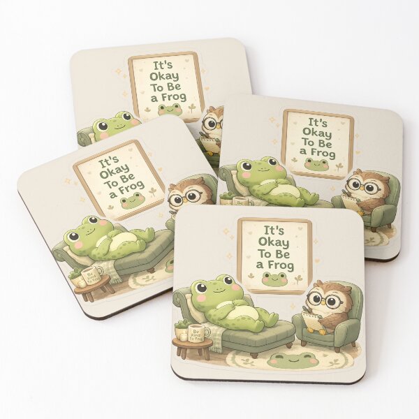 Item preview, We All Need A Little Help — Funny Therapy Frog Gift Sticker Hoodie Mug  designed and sold by irfanshikh.