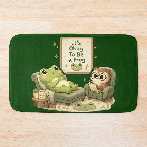 Item preview, We All Need A Little Help — Funny Therapy Frog Gift Sticker Hoodie Mug  designed and sold by irfanshikh.