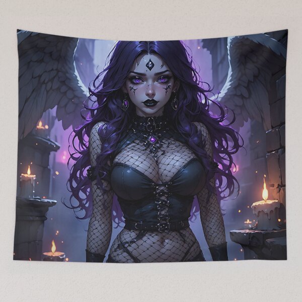 Item preview, Hot Halloween Anime Goth Girl Waifu 267 designed and sold by Your New Fixation.
