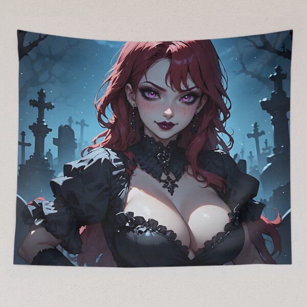 Item preview, Hot Halloween Anime Goth Girl Waifu 268 designed and sold by Your New Fixation.