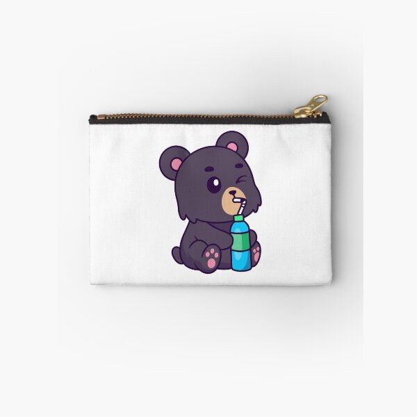 Item preview, Cute Black Bear Drinking Soda Water Cartoon designed and sold by Julieneilw.